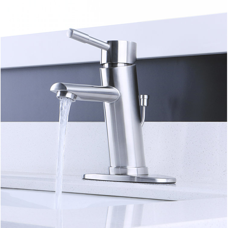 Brushed Stainless Steel Bathroom Faucet Semis Online